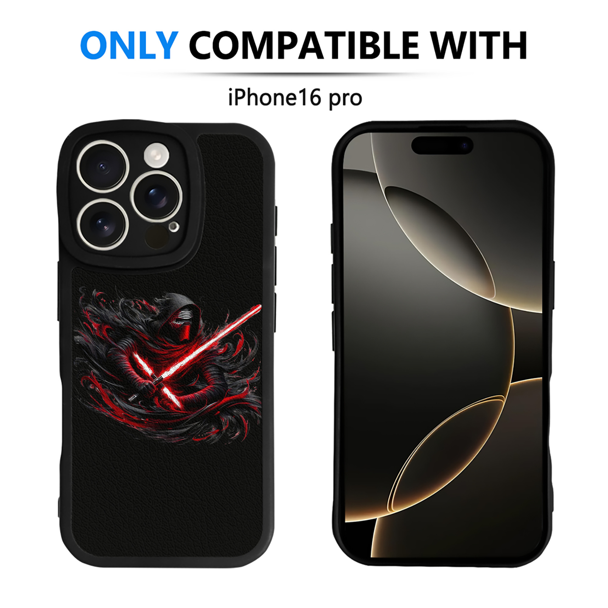 （画像用） スター・ウォーズ Star Wars 【iPhone 16シリーズ対応】シリコンスマホケース（レザー調） 材質：シリコン